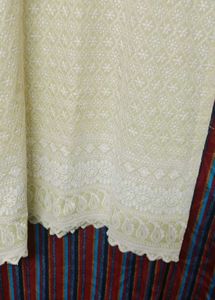 Chikankari Lime Yellow Kurti For Women