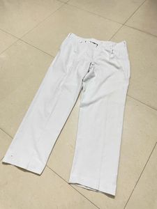 White Straight Leg Pants