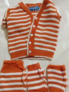 Striped Knit Sweater Set