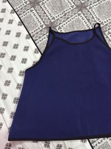 Navy Trapeze Tank Top