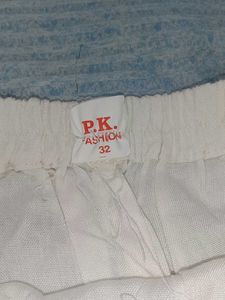 White Embroidered Gharara Pants
