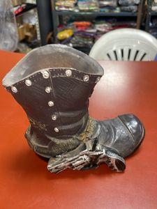 Resins Cute Pup with Planter in Shoe Design Resin