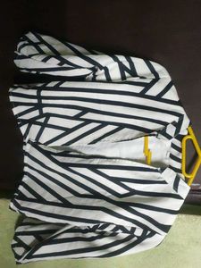 Striped Cropped Jacket