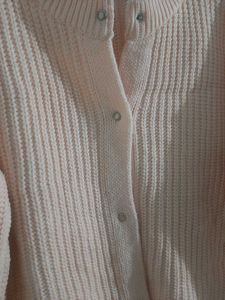 Peach Knit Cardigan