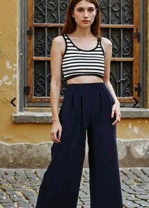 Navy Blue Shein Trousers