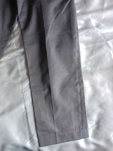 Elegant Grey Pleated Formal Trousers for Men