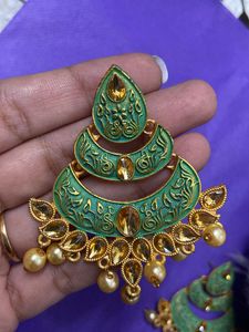 Green and Golden Earings