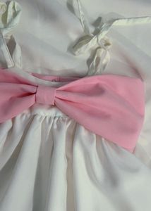 Cute Pink &amp; White Dress