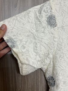 White Chikankari Kurti :13