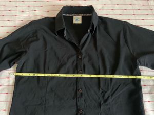 Black Solid Shirt For Women