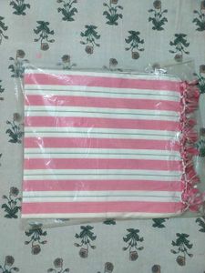Striped Bhagalpuri Chadar Topsheet Bed Sheet