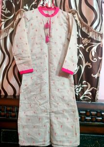 Beautiful Grey Pink Kurta