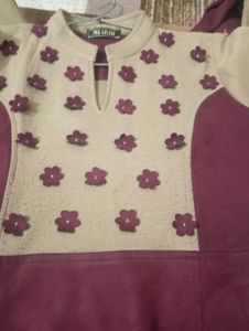 Beautiful Wollon &amp; Velvet Kurta