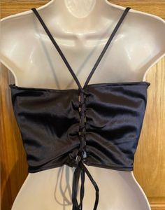 H&amp;M Satin Crisscross Top 😭❤️