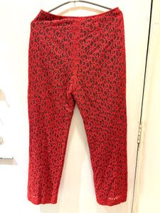 Beautiful Red Lace Imported Pants