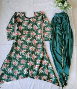 Green Dhoti Kurta Set