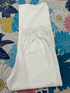 White Elegant Free Size Long Cord Set