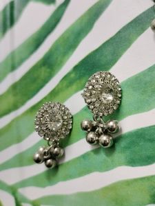 Jwellery Set Necklace Earrings Silver Oxidised