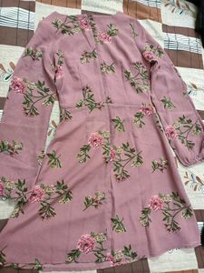A Floral Print Dress