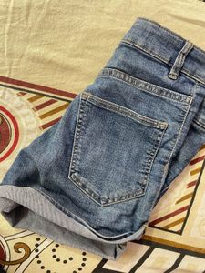 Denim Roll-Up Shorts