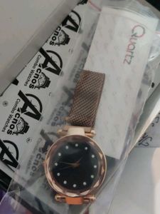 Rose Gold Mesh Watch