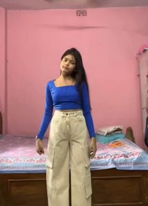 Beige Cargo Pants