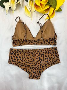 Leopard Print Bikini Set