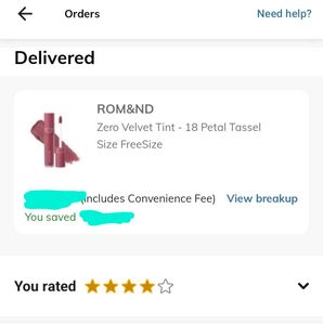 Rom&amp;nd Lip Tint #18 Petal Tassel