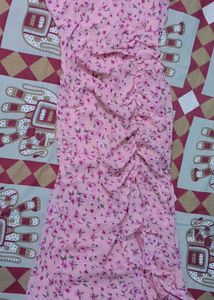 Floral Pink Ruffle Dress