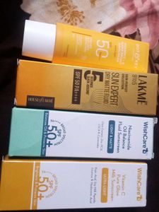 All Sunscreen Are New No Coim 50 G Combo 4