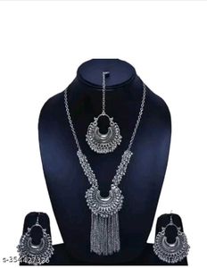 Silver Oxidized Jewelry Set
