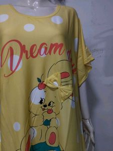 Kaftan Nighty | Cute Cartoon Print Nightdress🎀💖