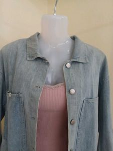 Distressed Denim Jacket