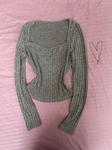 Gray Long Sleeve Savanna  Top