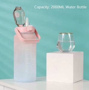 Motivational Water Bottle 2L