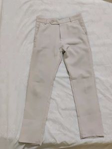 Beige Casual Pants