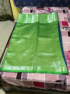 *price Drop*New Banarasi Saree Blue &amp; Green Colour