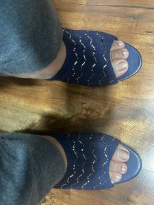 Stelatoes Navy Blue Slides