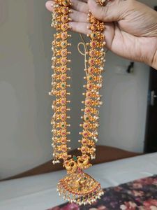 Jewellery Set - Long Haaram, Short Neclace, Jhumka