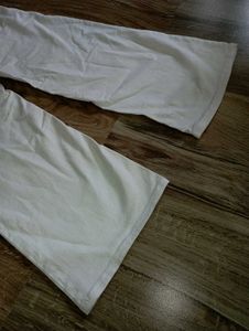 Combo Of Off White High Waisted Jeans &amp; Earrings
