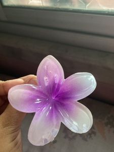 Purple &amp; White Flower Pin