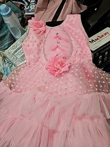Pink Colour Baby Frock