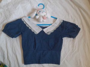 Denim Crop Top