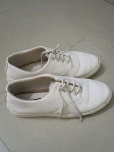 Trendy White Shoes For Girl
