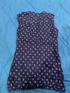 Floral Print Sleeveless Tunic Top