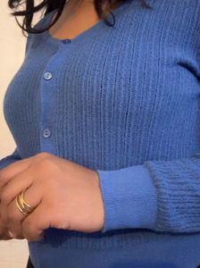 Blue Knit Cardigan (item 3)