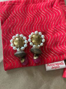 Amrapali Silver Jhumki Earrings