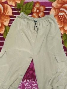 Beige Parachute Pants✨