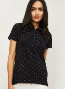 Uniqlo Cute Polka Dot Polo Shirt