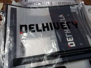 Delhivery Courier Bag With Attached SHIPPING LABEL POD (PVC)